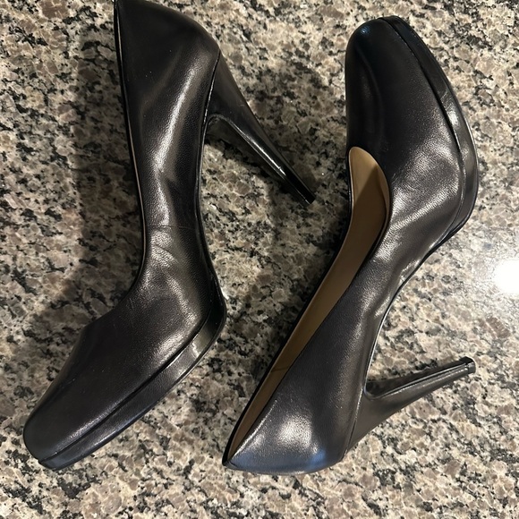 NINE WEST Leather Platform Heels - Picture 2 of 5